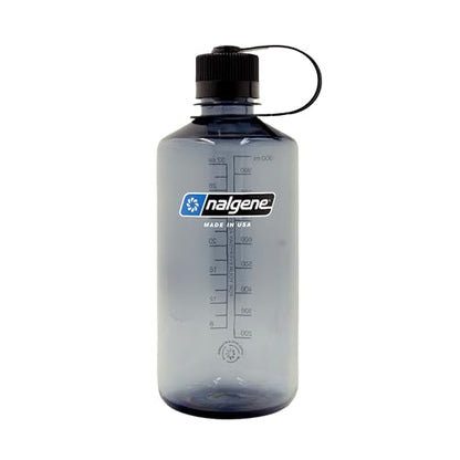 Nalgene 32 oz Narrow Mouth Water Bottle | BPA-Free, Durable & Leak Proof, Lightweight Bottle for Hiking, Gym & Travel, Grey - color: Grey, size: 32 Ounces