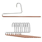 Mawa by Reston Lloyd Non-Slip Space Saving Clothes Hanger with Single Rod for Pants, Style KH35U, Copper,Set of 10 - color: Copper, size: Set of 10