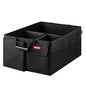 Rubbermaid Car Organizer, Collapsible Trunk Organizer, Multi-Compartment Car Storage Organization for Car Accessories, 3 Compartments Without Cover, 22.83"*16.54"*10.63"