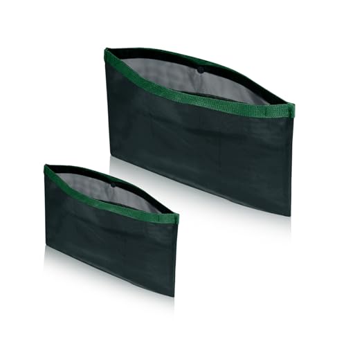 Purse Organizer, 6-Compartment Ultra Light Mini Mesh Transparent Bag Organizer Insert with Handheld and Snap Button, Tote Organizer Insert for Travel Storage, Handbag (Green, S+L) - color: Green, size: S+L