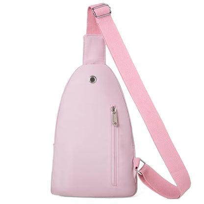 Banelu Small Sling Backpack Crossbody Bags for Women, Small Sling Bag Cross Body Bag Fanny Packs Crossbody Purses - Pink - color: E Pink