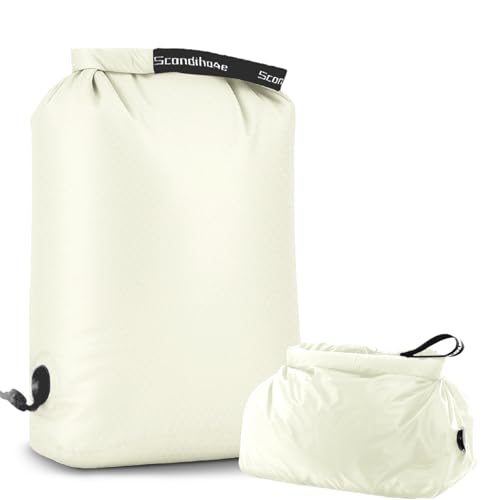 Travel Laundry Bag, Pump Free Vacuum Storage Bag Reusable Compression Dirty Clothes Travel Bag Waterproof Wet Dry Bags Large Capacity Space Saver Bags Camp Clothes Organizer (1 Pcs)(White, L) - color: White, size: Large