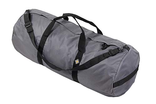 131L Expedition Duffel Bag, Heavy-Duty Gear Bag, 1050D Tuff Cloth, Diamond Ripstop, Reinforced Stitching - Grey (16" x 40") - color: Steel Grey, size: 16" x 40" (131 Liters)