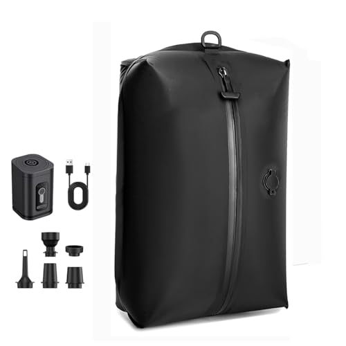 34L Vacuum Bags for Travel Luggage with Pump, Reusable Space Saver Waterproof Compression Bags for Suitcase,Backpack, Vacuum Seal Packing cube for Storage Organizer Cloth(1bag+1pump-34L) - color: 1bag+1pump=34L