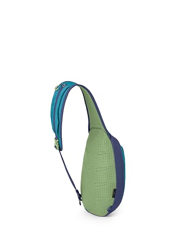 Osprey Daylite Shoulder Sling Bag - Crossbody Backpack for Everyday Carry, Festivals, and Travel - color: Blue Spikemoss/Alkaline
