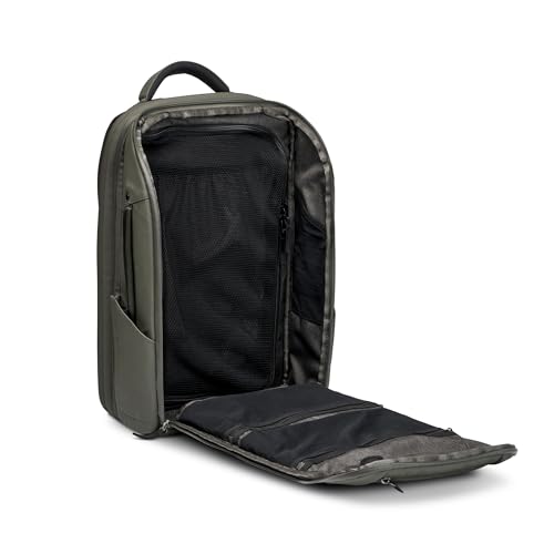 NOMATIC 14L Travel Pack - Mens Travel Backpack - Expandable to 21L - Water Resistant Daypack - TSA-Ready - Lightweight Business Traveling Backpack for Men - 15" Laptop Compartment - color: Olive, size: 14L