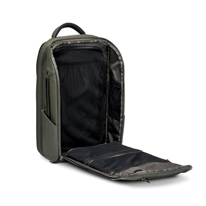 NOMATIC 14L Travel Pack - Mens Travel Backpack - Expandable to 21L - Water Resistant Daypack - TSA-Ready - Lightweight Business Traveling Backpack for Men - 15" Laptop Compartment - color: Olive, size: 14L