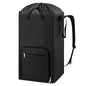 Laundry Backpack Bag, Bukere Extra Large 2 in 1 Laundry Hamper Basket for College Students Dorm Essentials, Adjustable Shoulder Straps, Freestanding Laundry Bag - color: Black