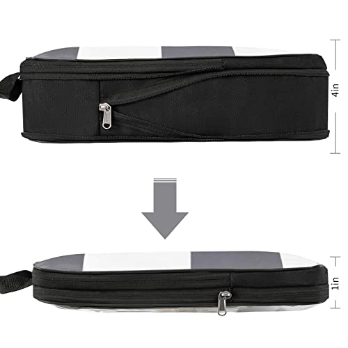 BAGAIL Transparent Compression Packing Cubes, Clear and Visible Travel Packing Organizer for backpack and suitcase