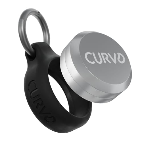 CURVD Premium Carrying Case - Durable Travel Keychain Container, Small Waterproof Holder for Earplugs, Pills, Coins Compatible with Loop, Eargasm & Vibes, or Compact Mini Purse Pill Box Container - color: Black, size: 1 Pack
