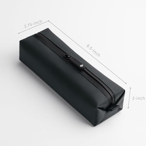 Comfyable Small Toiletry Bag for Men, Slim Mini Toothbrush Bag, Dopp Kit Bag - color: Dark Gray, size: Small