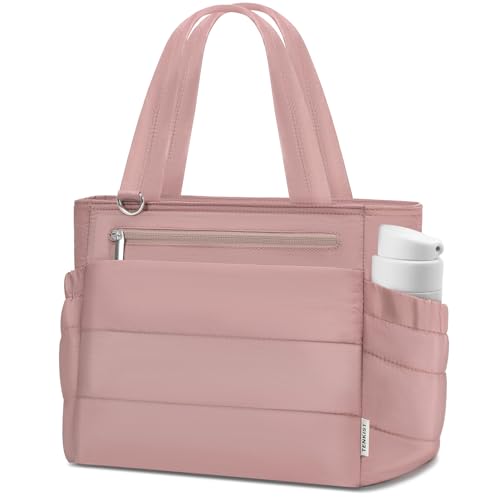 Lunch Box Tote Bag - Versatile Soft Insulated Lunchbox for Women - Lightweight Stylish Simple Lunch Pail Reusable Large Cooler Bag for Adults Work Office Camping Picnic Travel Outdoor Trips Pink 10L - color: D_pink, size: Large