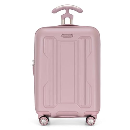 Traveler's Choice Ultimax II Polycarbonate Hardside Luggage with Spinner Wheels, Pink, 21-Inch Carry-On - color: Pink, size: 21-Inch Carry-On
