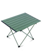 iClimb Ultralight Compact Camping Folding Table with Carry Bag (Green - L) - color: Green, size: Large