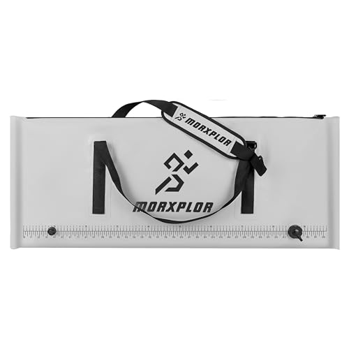MORXPLOR Insulated Fish Cooler Bag for Fishing 41x17 47x17In 50x20In 60x24 72x30 80X40 Inches,Large Insulated Fish Kill Bag,Fishing Catch Bag Cooler with Water-resistant Zipper - color: 41 inches Light grey