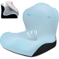 Seat Cushion, Office Chair Cushion, L-Shaped Ergonomic Car Seat Cushions, Memory Foam Chair Cushion, Lumbar Support Pillow for Wheelchair, Car, Home, Office, Desk, Blue - color: Blue
