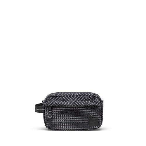 Herschel Unisex Chapter Travel Kit - color: Grid - Black, size: Small - 3L