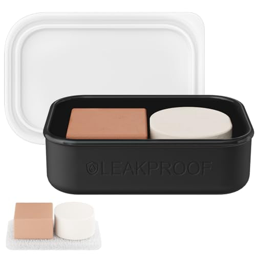 Quatish Large Leakproof Travel Soap Case, Solid Shampoo Bar Holder, Silicone Soap Box with Draining Layer, Enhanced Soap Container, Suitable for Camping, Gym, Bathroom, Outdoor Essentials, Black - color: Black, size: Large
