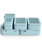 NOBL Travel Compressible Packing Cubes Set, 6 Pieces Travel Packing Organizers, Compression Luggage Cubes for Suitcases & Carry On, Space Saving (XXS, XS, S, M, L, XL) - Powder Blue - color: Powder Blue