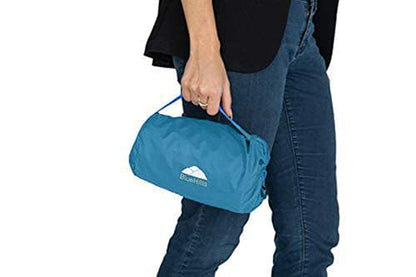 BlueHills Ultra Compact Travel Blankets for Two with Portable Carry Case Case Premium Soft Plush Large Airplane Blankets 2 Pack for Car Plane Train Hotel Layover Peacock -C204-2pk-Teal - color: C-204-2pk-teal