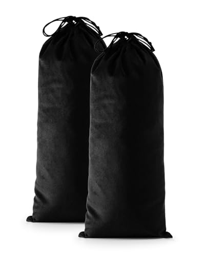 2 Pcs Single Shoe Bags for Travel, 17.3"x8.6" Washable Travel Shoe Bags for Packing in Suitcase, Velvet Dust Bag with Drawstring, Shoe Pouch for Women and Men, Travel and Home Storage (Black Beauty) - color: Black Beauty, size: 17.3"x8.6"
