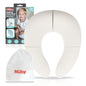 Nuby Folding Potty Seat and Bag - Toddler Travel Essential - Travel Toilet Seat for Toddlers 18+ Months - White - style: Foldable Potty Seat
