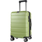 KROSER Hardside Expandable Carry On Luggage with Spinner Wheels & Built-in TSA Lock, Durable Suitcase Rolling Luggage with USB Port, Carry-On 20-Inch, Green - color: Green