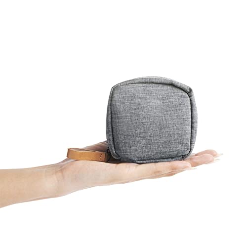Hekyip Mini Cosmetic Bag, Travel Makeup Pouch, Portable Waterproof Cosmetic Pouch for Girls Women, Mini (Mini Gray) - color: Mini Gray