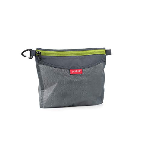 pack all Water-resistant Material Zipper Pouch, Mesh Zipper Bags for Storage, Travel, Office (Gray, Medium) - color: Grey, size: Medium