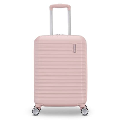American Tourister Stratum 3.0 Carry-On Spinner, Airline Approved, Durable Hardside Luggage, Expands 1.5", RightHeight™ Adjustable Handle, Pink Blush - color: Pink Blush, size: Carry-On