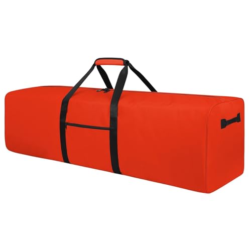 Urbanstand 52 Inch Extra Large Duffle Bag for Travel, Sports Gear Storage Bag with 2-way Lockable Zippers, Long Duffel Bag for Tent Camping tripod (Orange) - color: Orange, size: 52inch
