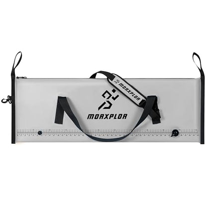 MORXPLOR Insulated Fish Cooler Bag for Fishing 41x17 47x17In 50x20In 60x24 72x30 80X40 Inches,Large Insulated Fish Kill Bag,Fishing Catch Bag Cooler with Water-resistant Zipper - color: 47inch Light Grey