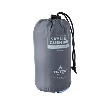 Teton Camping Seat Cushion; Stadium Seat; Office Chair; Car Pad; Inflatable, Bluestone - color: Bluestone
