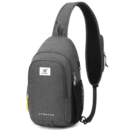 SKYSPER Sling Bag Anti Theft Crossbody Bag RFID Lightweight Travel Shoulder Chest Bag for Hiking Walking - color: Grey