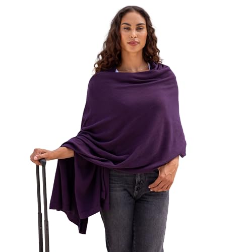 zestt Dreamsoft Travel Scarf, Wrap and Shawl for Women, Organic Cotton - color: Blackberry