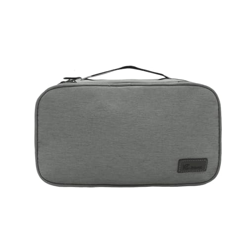 Portable Underwear Bra Storage Bag Waterproof Travel Organizers Multi-Layer Toiletry Packing Cube - color: new-grey