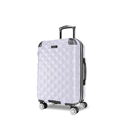 Kenneth Cole REACTION Diamond Tower Collection Lightweight Hardside Expandable 8-Wheel Spinner Travel Luggage, Lavender, 20-Inch Checked - color: Lavender, size: 20-Inch Carry On