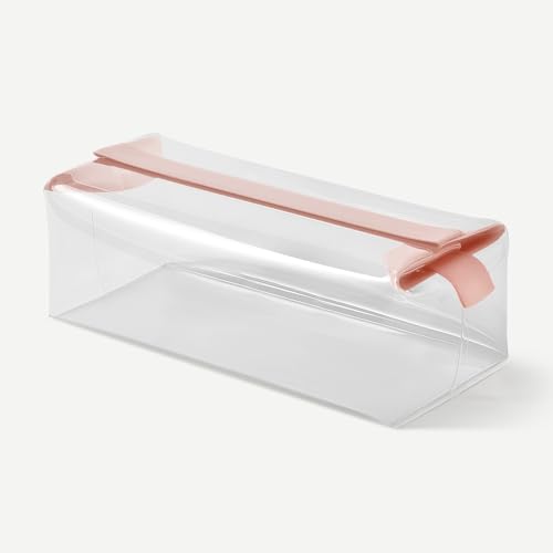 Cadence Parcel - Clear Kit with Magnetic Closure - Durable and Leak-Resistant Travel Toiletry Kit - Modular Design - Hygiene Bag for Travel Essentials - 4 Qt - Rose - color: Rose, size: Extra Large