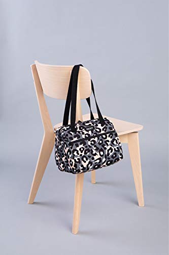 PackIt Freezable Hampton Lunch Bag, Wild Leopard Gray, Built with EcoFreeze Technology, Collapsible, Reusable, Zip Closure with Front Pocket and Shoulder Straps, Perfect for Tweens and Adults - color: Wild Leopard Gray