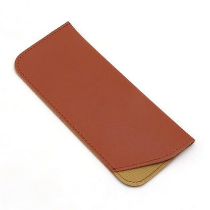 YYaaloa Soft Leather Glasses Sunglasses Cases 7x3 Inch PU Leather Travel Glasses Pouch for Women Men Kids - color: 4 Different Dark Color