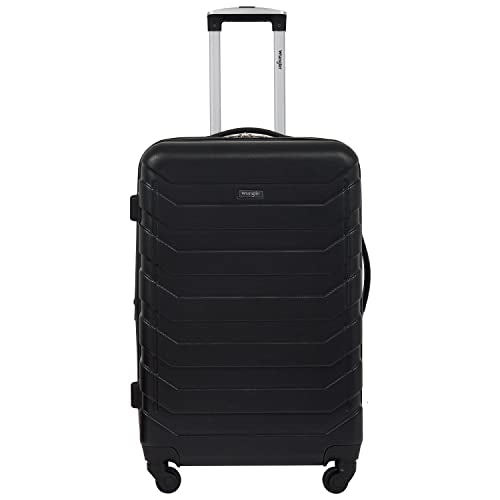 Wrangler 5 Piece Luggage & Travel Accessories Set, Black - color: Black, size: 5 Piece Set