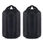 Compression Stuff Sack, 12L/24L/45L Sleeping Bag Cover Sack Sleeping Bags Storage Stuff Sack Organizer - Great Sleeping Bags Clothes Camping Hiking Backpacking - color: Black 12L-2 Pack