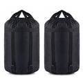 Compression Stuff Sack, 12L/24L/45L Sleeping Bag Cover Sack Sleeping Bags Storage Stuff Sack Organizer - Great Sleeping Bags Clothes Camping Hiking Backpacking - color: Black 45L-2 Pack