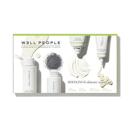 Well People Plant Power Skincare Starter Mini Set, Step-by-Step Skincare Kit For Cleansing, Hydrating, Exfoliating & Nourishing, Vegan & Cruelty-free - size: Travel Size