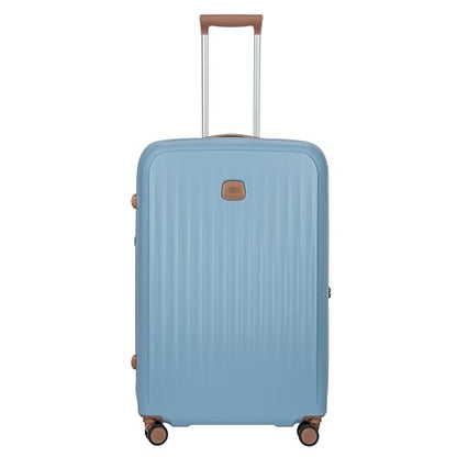 Bric's Taormina Ultra-Light Checked Luggage – Expandable Hard Shell Suitcase with TSA Lock, Anti-Tamper Zippers & 360 Spinner Mobility Wheels - 30 Inch, Sky Blue - color: Sky Blue, size: Checked-Large