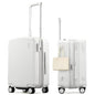 Hanke 20 Inch Expandable Carry On Luggage, 22x14x9 Airline Approved, TSA Lock Hard Shell Lightweight Suitcase for Men Women (Smoke White) - color: Smoke White, size: Expandable 20 Inch