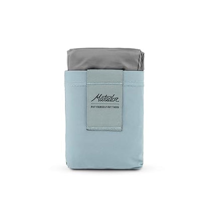 Matador Pocket Blanket 4.0 - Blue (Seats 2-4); Foldable Concert and Festival Blanket; Sand Proof Beach Picnic Tarp - color: Slate Blue, size: Regular