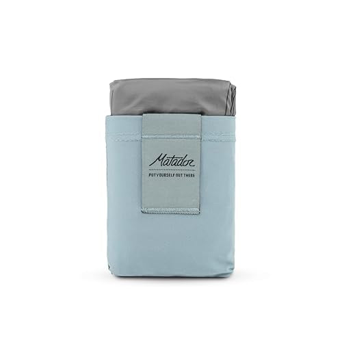 Matador Pocket Blanket 4.0 - Blue (Seats 2-4); Foldable Concert and Festival Blanket; Sand Proof Beach Picnic Tarp - color: Slate Blue, size: Regular