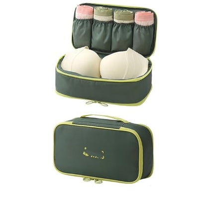 Multifunctional Travel Underwear Organizer Bag Dopamine Lingerie Socks Storage Portable Packing Cube,Matcha Green - color: Matcha Green 12#