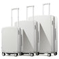 Hanke Expandable Hard Shell Luggage Sets 3 Pieces, 20/24 / 28 Inch Luggage Sets with Spinner Wheels, Durable PC Hardside Rolling Suitcase with TSA Lock for Travel (20/24/28 Inch, Smoke White) - color: Smoke White, size: Expandable 3-Piece Set(20/24/28)